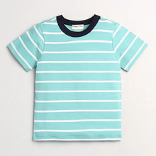 Load image into Gallery viewer, CrayonFlakes Soft and comfortable Striped Printed Half Sleeves Set