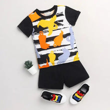 Load image into Gallery viewer, CrayonFlakes Soft and comfortable Abstract Printed Half Sleeves Set