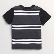 Load image into Gallery viewer, CrayonFlakes Soft and comfortable Striped Printed Half Sleeves Set