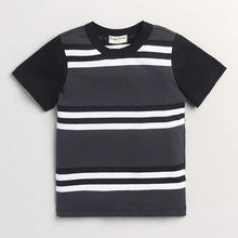 Load image into Gallery viewer, CrayonFlakes Soft and comfortable Striped Printed Half Sleeves Set