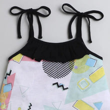 Load image into Gallery viewer, CrayonFlakes Soft and comfortable Abstract Open Strap and Frill Set