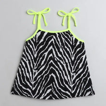 Load image into Gallery viewer, CrayonFlakes Soft and comfortable Zebra Print Open Strap and Frill Set