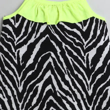 Load image into Gallery viewer, CrayonFlakes Soft and comfortable Zebra Print Open Strap and Frill Set
