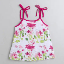 Load image into Gallery viewer, CrayonFlakes Soft and comfortable Floral Open Strap and Frill Set