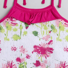Load image into Gallery viewer, CrayonFlakes Soft and comfortable Floral Open Strap and Frill Set