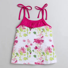 Load image into Gallery viewer, CrayonFlakes Soft and comfortable Floral Open Strap and Frill Set