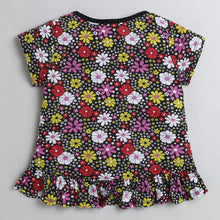 Load image into Gallery viewer, CrayonFlakes Soft and comfortable Floral with Bottom Frill Leggings Set