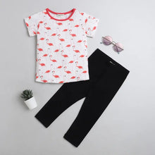 Load image into Gallery viewer, CrayonFlakes Soft and comfortable Birds Printed Leggings Set