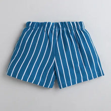 Load image into Gallery viewer, CrayonFlakes Soft and comfortable Striped Printed with Bow Short