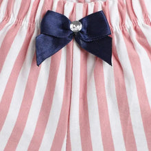 Load image into Gallery viewer, CrayonFlakes Soft and comfortable Striped Printed with Bow Short