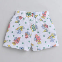 Load image into Gallery viewer, CrayonFlakes Soft and comfortable Rockets Spaceshuttle Shorts