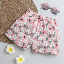 Load image into Gallery viewer, CrayonFlakes Soft and comfortable Floral Printed Shorts - Pink