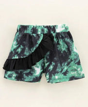 Load image into Gallery viewer, CrayonFlakes Soft and comfortable Tie and Dye with Frill Shorts