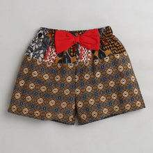 Load image into Gallery viewer, CrayonFlakes Soft and comfortable Floral Jacquard Printed Short