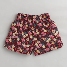 Load image into Gallery viewer, CrayonFlakes Soft and comfortable Floral Printed Short - Brown