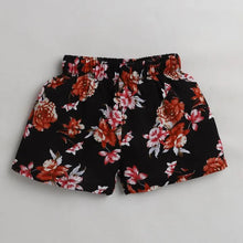 Load image into Gallery viewer, CrayonFlakes Soft and comfortable Floral Printed Short - Black