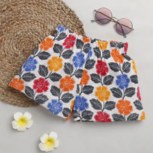 Load image into Gallery viewer, CrayonFlakes Soft and comfortable Floral Printed Short - Offwhite