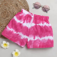 Load image into Gallery viewer, CrayonFlakes Soft and comfortable Tie and Dye Printed Shorts - Pink