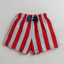 Load image into Gallery viewer, CrayonFlakes Soft and comfortable Striped Printed Shorts