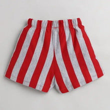 Load image into Gallery viewer, CrayonFlakes Soft and comfortable Striped Printed Shorts