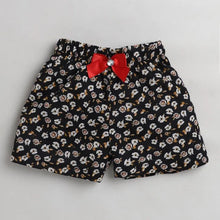 Load image into Gallery viewer, CrayonFlakes Soft and comfortable Floral Printed Short - Black