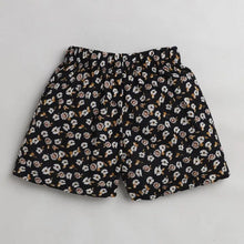 Load image into Gallery viewer, CrayonFlakes Soft and comfortable Floral Printed Short - Black