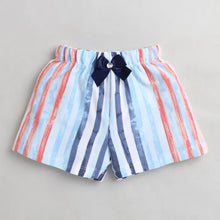 Load image into Gallery viewer, CrayonFlakes Soft and comfortable Striped Printed Shorts