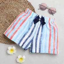 Load image into Gallery viewer, CrayonFlakes Soft and comfortable Striped Printed Shorts