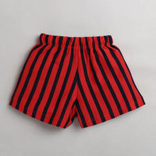 Load image into Gallery viewer, CrayonFlakes Soft and comfortable Striped Printed Shorts