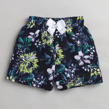 Load image into Gallery viewer, CrayonFlakes Soft and comfortable Floral Printed Short - Navy