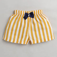 Load image into Gallery viewer, CrayonFlakes Soft and comfortable Striped Printed Short