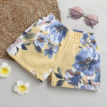 Load image into Gallery viewer, CrayonFlakes Soft and comfortable Floral Printed Short - Yellow