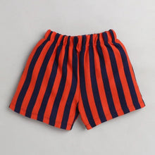 Load image into Gallery viewer, CrayonFlakes Soft and comfortable Striped Printed Short