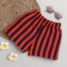 Load image into Gallery viewer, CrayonFlakes Soft and comfortable Striped Printed Short