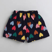 Load image into Gallery viewer, CrayonFlakes Soft and comfortable Hearts Printed Short