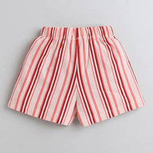 Load image into Gallery viewer, CrayonFlakes Soft and comfortable Striped Printed with Bow Short