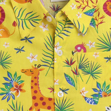 Load image into Gallery viewer, CrayonFlakes Soft and comfortable Jungle Printed Shirt - Yellow
