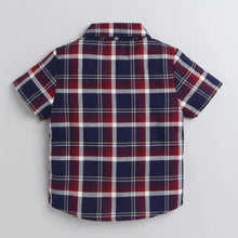 Load image into Gallery viewer, CrayonFlakes Soft and comfortable Checkered Printed Shirt - Blue