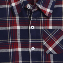 Load image into Gallery viewer, CrayonFlakes Soft and comfortable Checkered Printed Shirt - Blue