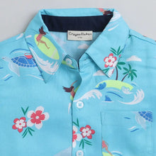 Load image into Gallery viewer, CrayonFlakes Soft and comfortable Ocean Printed Shirt - Blue