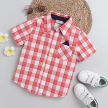 Load image into Gallery viewer, CrayonFlakes Soft and comfortable Checkered Printed Shirt