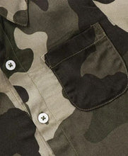 Load image into Gallery viewer, CrayonFlakes Soft and comfortable Camouflage Printed Shirt - Green