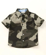 Load image into Gallery viewer, CrayonFlakes Soft and comfortable Camouflage Printed Shirt - Green