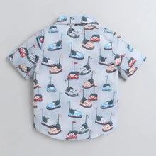 Load image into Gallery viewer, CrayonFlakes Soft and comfortable Play Cars Printed Shirt - Blue