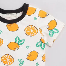 Load image into Gallery viewer, CrayonFlakes Soft and comfortable Citrus Fruits Tshirt - Offwhite