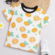Load image into Gallery viewer, CrayonFlakes Soft and comfortable Citrus Fruits Tshirt - Offwhite