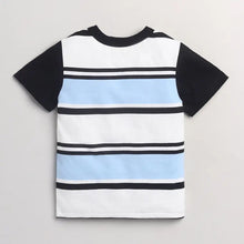 Load image into Gallery viewer, CrayonFlakes Soft and comfortable Striped Printed Tshirt