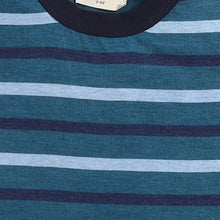 Load image into Gallery viewer, CrayonFlakes Soft and comfortable Striped Printed Tshirt - Blue