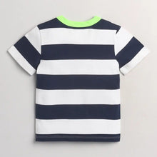 Load image into Gallery viewer, CrayonFlakes Soft and comfortable Striped Printed Tshirt