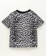Load image into Gallery viewer, CrayonFlakes Soft and comfortable Animal Print Tshirt - Blue